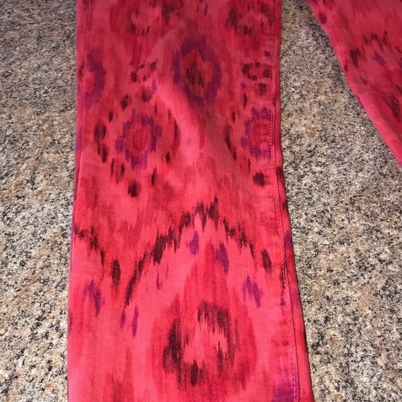 Joe’s Skinny Ankle Jeans in Geranium Tribal -sz 26 - Picture 2 of 7